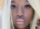 black and blond