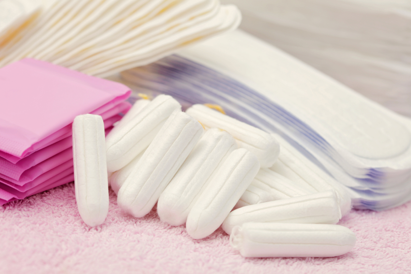 tampons and pads, istock photo